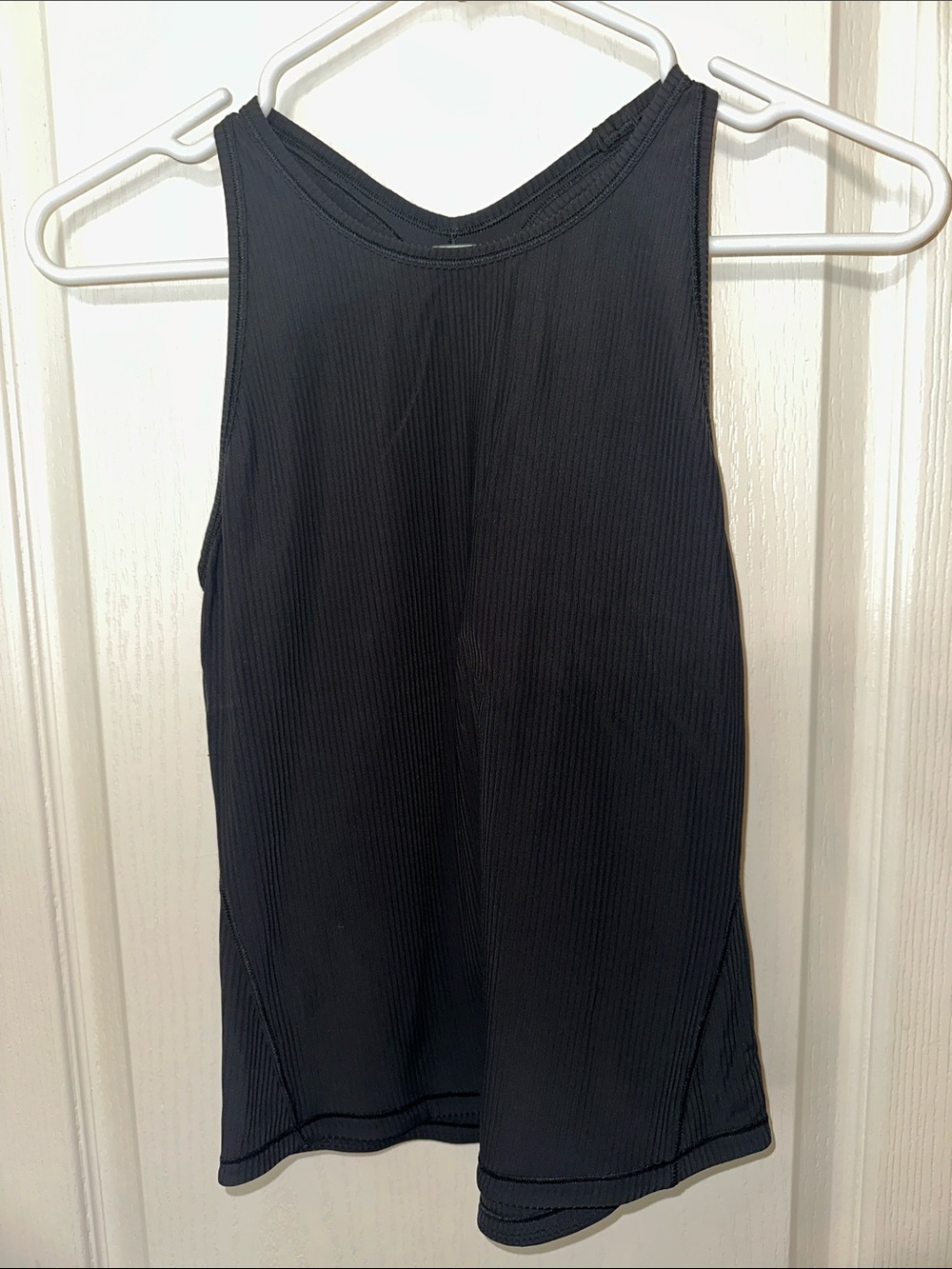 lululemon athletica Black Ribbed High-Neck Tank